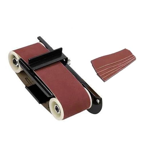 easyhaha Aabrasive Bandkopf Links/Rechts Poliermaschine Tischschleifen Metall Holzbearbeitung Schleifmaschine DIY Tisch Multifunktional (Color : Left) von easyhaha