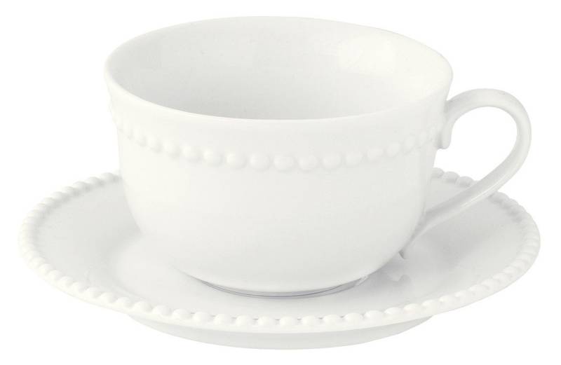 EasyLife Geschirr-Set Tiffany, Porzellan, Weiß Porzellan von EasyLife
