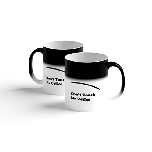 Tasse | Magic Mug | Zaubertasse | Farbwechsel | Don't touch my coffee | 300 ml | Lieblingstasse | Geburtstag | Geschenk | Kaffeetasse von easyprint