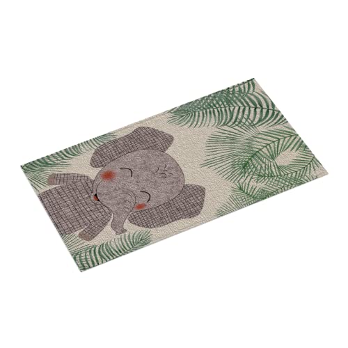 easyprint Teppich Bedruckt | Lustiger Elefant | 100 x 160 cm | Ultrasoft 1.200 g/m² | Anti-Rutsch-Unterseite | Kinderteppich | Spielteppich von easyprint