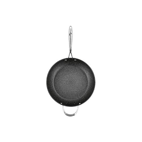 eaziglide Neverstick 2 Bratpfanne aus Aluminium und Edelstahl in der Farbe Schwarz, Durchmesser: 30cm, IM1038 von eaziglide