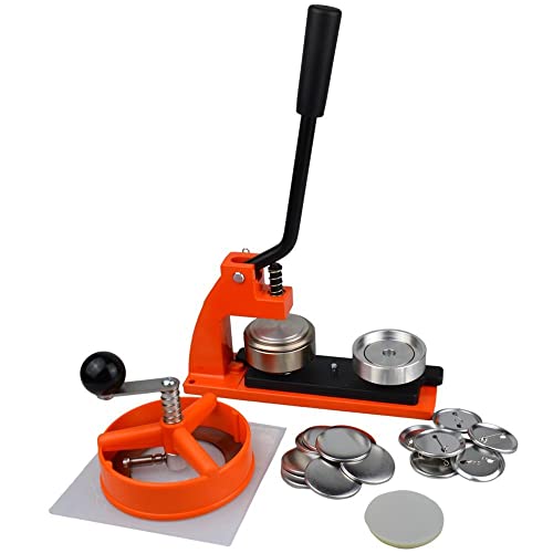 Buttonmaschine 45mm Pins | Button Maker mit 500 Buttons aus Metall | Buttons Selber Machen | Button Maschine Set mit Kreisschneider | Austauschbar mit 25mm + 38mm + 58mm + 77mm | Buttons Anstecker Buttonmaschine 45mm Pins | Button Maker mit 500 Buttons aus Metall | Buttons Selber Machen | Button Maschine Set mit Kreisschneider | Austauschbar mit 25mm + 38mm + 58mm + 77mm | Buttons Anstecker von ebadges