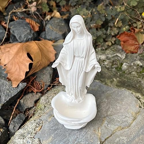 eberin · Weihkessel Madonna Empfängnis · Wandbecken Maria Madonna segnend · weisses Weihwasserbecken · stehend oder hängend · von eberin