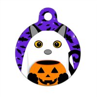 Haustiermarke - Happy Halloween Trick Or Treat Kitty Katze von ebonypawspets