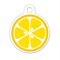 Tiermarke Mit Der Aufschrift Zitronenscheibe von ebonypawspets