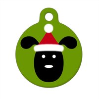 Tiermarke - Santa Welpe Schwarzer Hund Tiermarke - Santa Welpe Schwarzer Hund von ebonypawspets