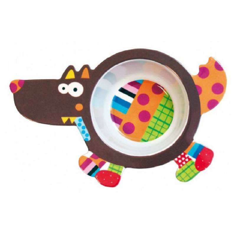 ebulobo Kinderschüssel T'es fou louloup! Der verrückte Wolf - Kinderschüssel, spülmaschinenfest von ebulobo