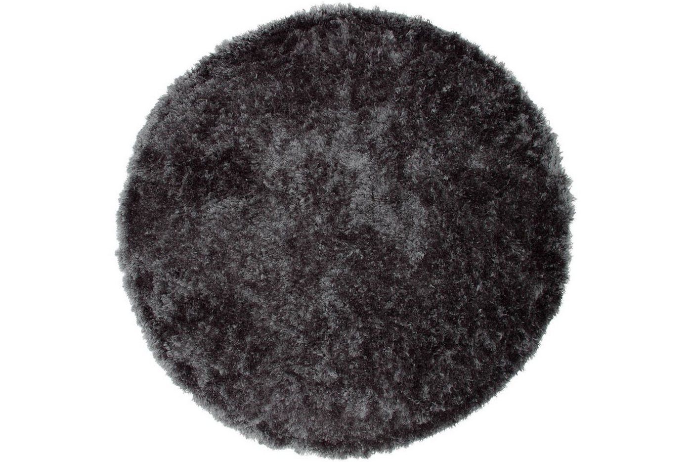 ebuy24 Teppich Natta Teppich Ø200 cm Polyester dunkelgrau., Höhe: 6 mm von ebuy24