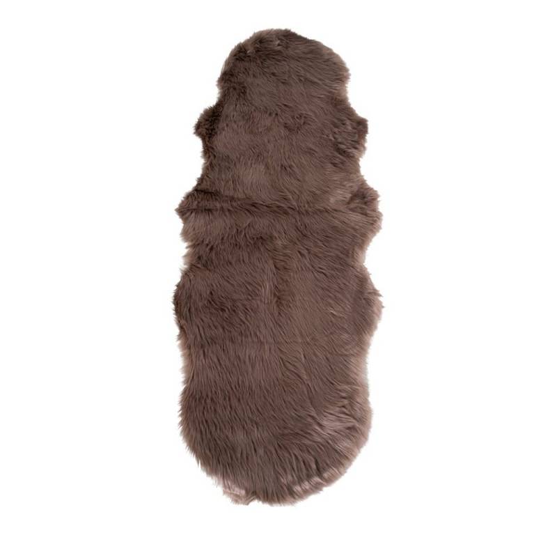 Wohndecke Laila Lammfell imitierte 60x180 cm Mushroom., ebuy24 von ebuy24