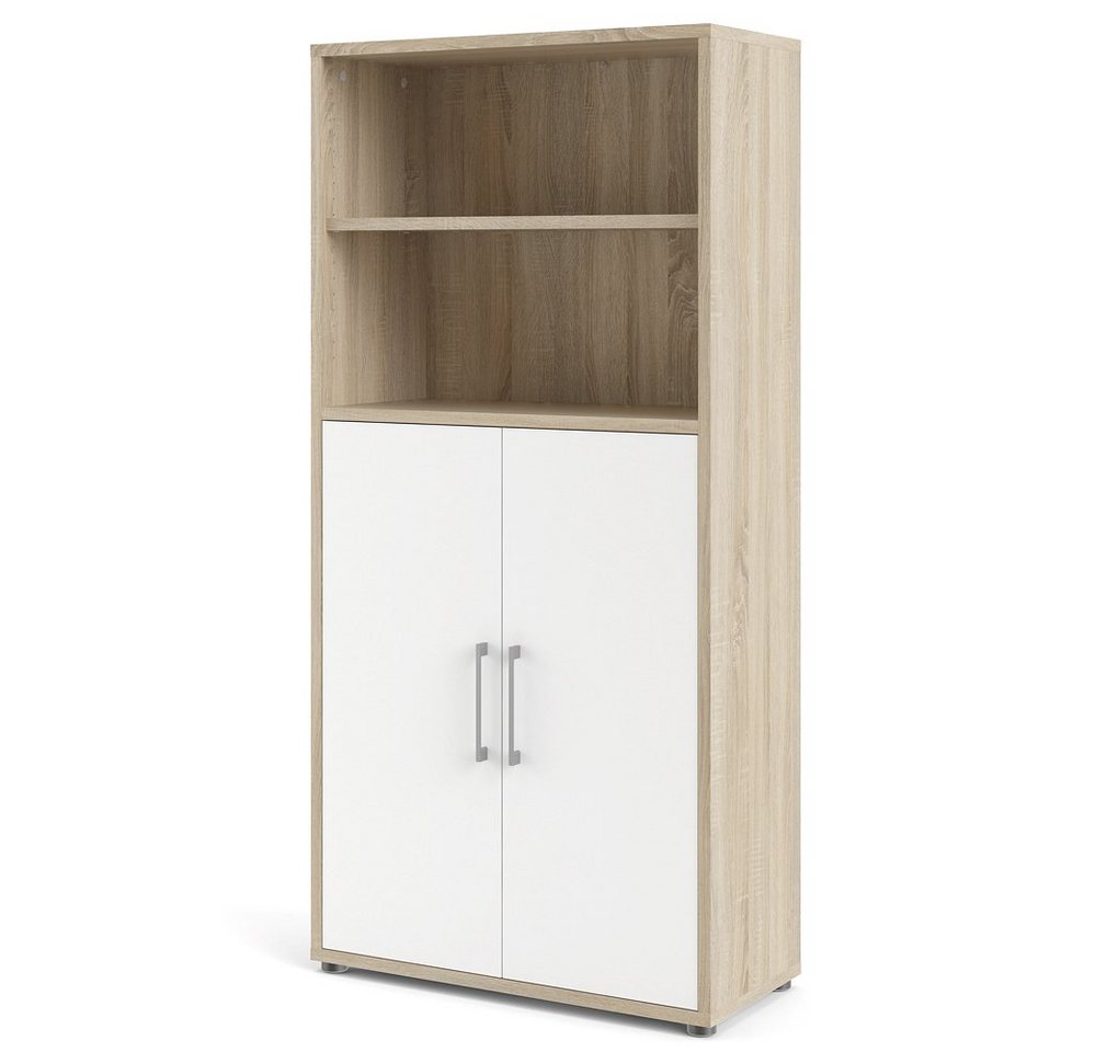 ebuy24 Aktenschrank Prisme Aktenschrank 2 Fächer und 2 Türen Eiche Dek (1-St) von ebuy24