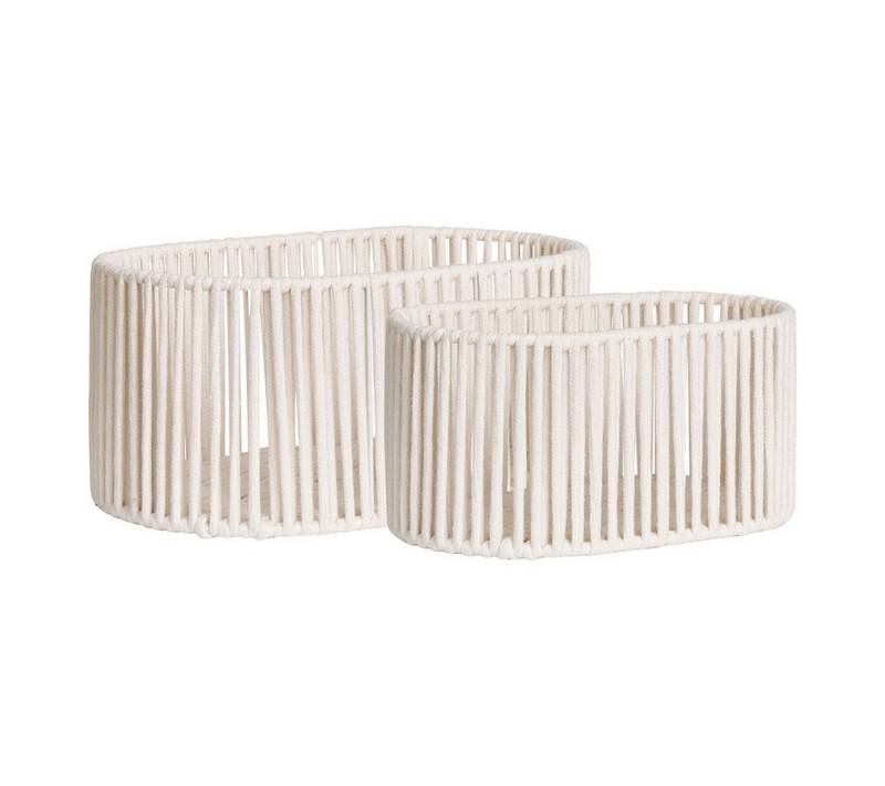 ebuy24 Allzweckkorb Arese Körbe Set von 2 offwhite. von ebuy24