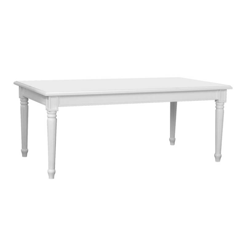 ebuy24 Amaretta Esstisch mit 2 Zusatzplatten Antik Weiß Antik Patiniert von ebuy24