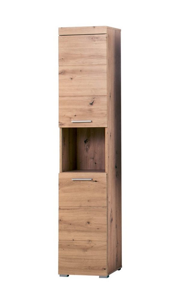 ebuy24 Badezimmer-Set AmandaMando Bad Hochschrank 2 Türen, 1 offenes Fac von ebuy24