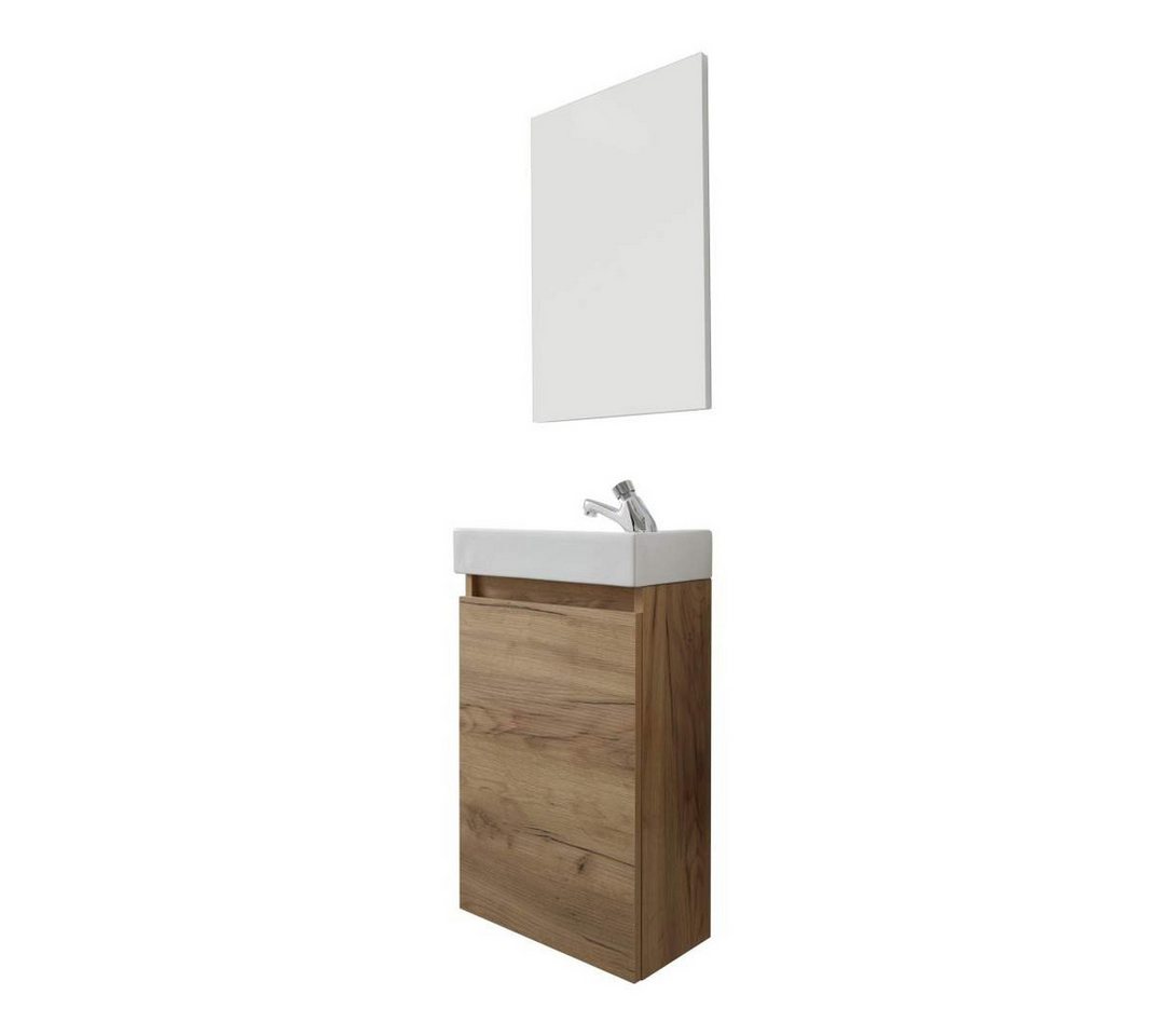 ebuy24 Badezimmer-Set Champ Badmöbelset Eiche dekor. von ebuy24