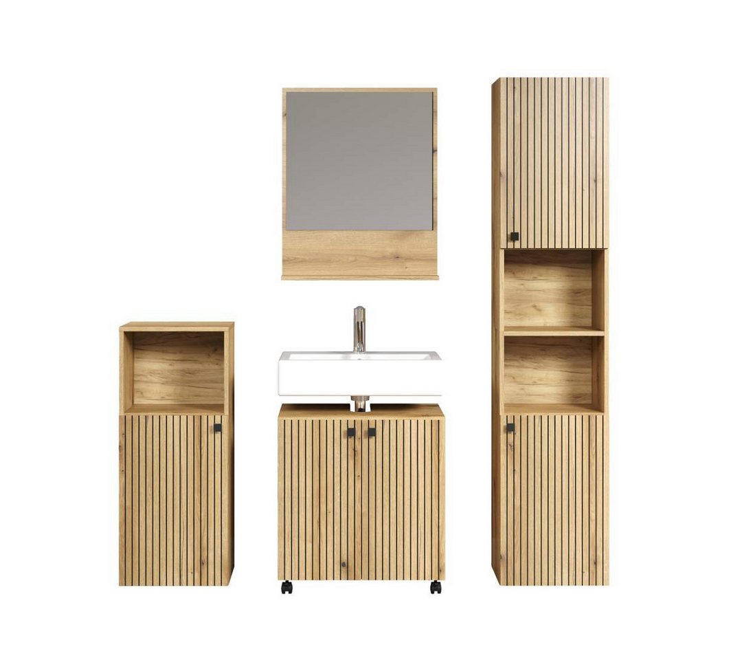 ebuy24 Badezimmer-Set PureBliss Badmöbelset Eiche dekor. ebuy24 Badezimmer-Set PureBliss Badmöbelset Eiche dekor. von ebuy24