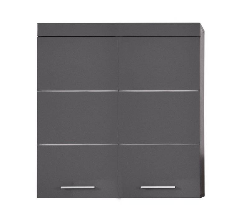 ebuy24 Badezimmerspiegelschrank AmandaMando Bad Hänge Stauraumelement 2 Türen grau von ebuy24