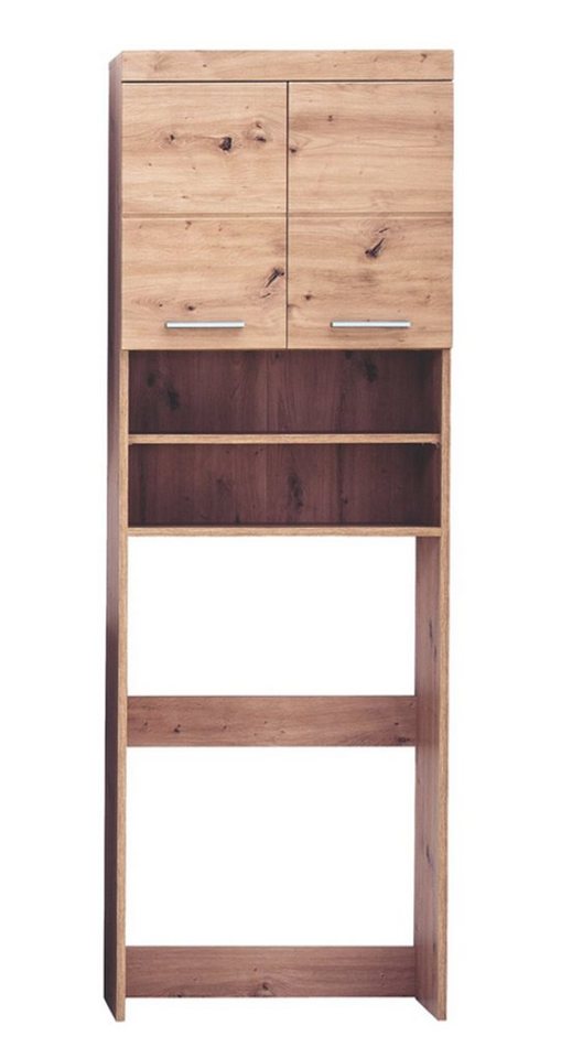 ebuy24 Badezimmerspiegelschrank AmandaMando Waschmaschinenüberbau 2 Türen, 2 offen von ebuy24