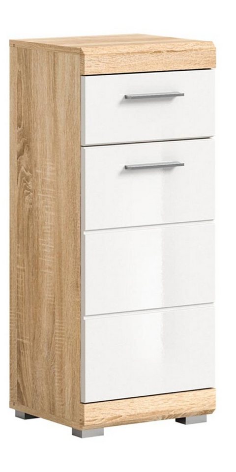 ebuy24 Badezimmerspiegelschrank Lambada Badschrank 1 Tür, 1 Schublade Hochglanz we ebuy24 Badezimmerspiegelschrank Lambada Badschrank 1 Tür, 1 Schublade Hochglanz we von ebuy24