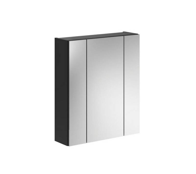 ebuy24 Badezimmerspiegelschrank Linus Spiegelschrank Bad 3 Türen schwarz. von ebuy24