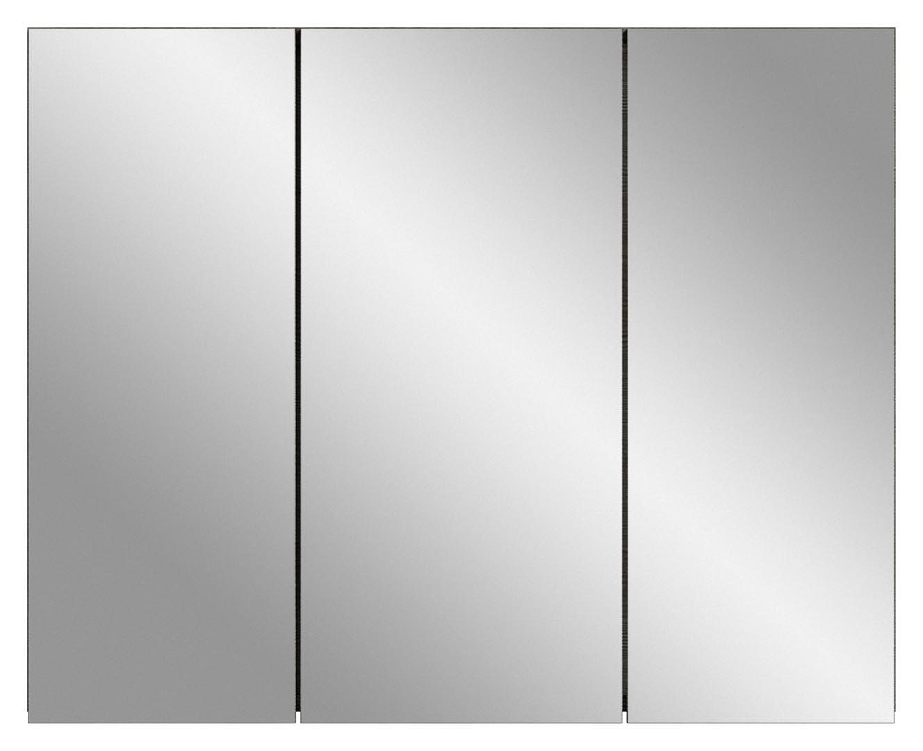 ebuy24 Badezimmerspiegelschrank Silver Spiegelschrank Bad 3 Türen rauchfarbenen. von ebuy24