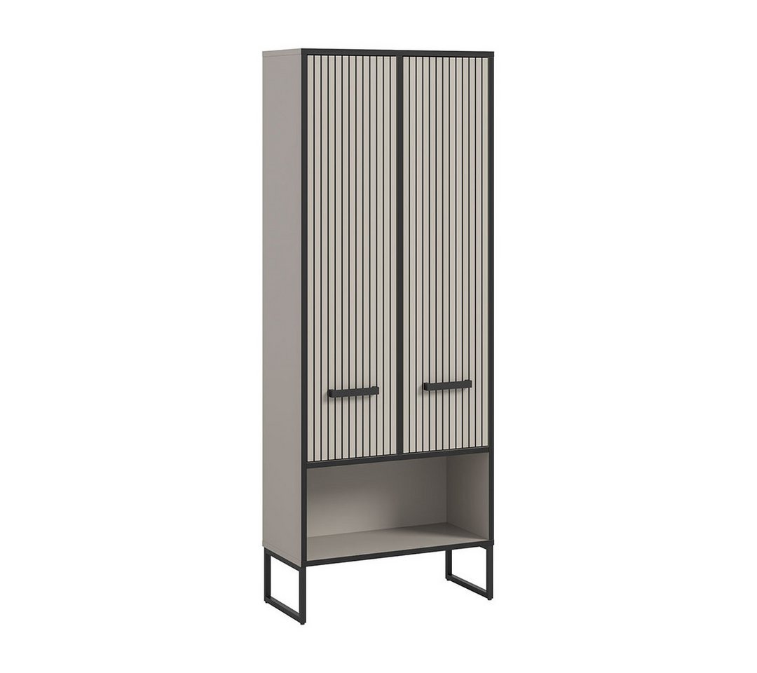 ebuy24 Badmöbel-Set Bagno Hochschrank Bad 2 Türen hellgrau, cremefarbe ebuy24 Badmöbel-Set Bagno Hochschrank Bad 2 Türen hellgrau, cremefarbe von ebuy24
