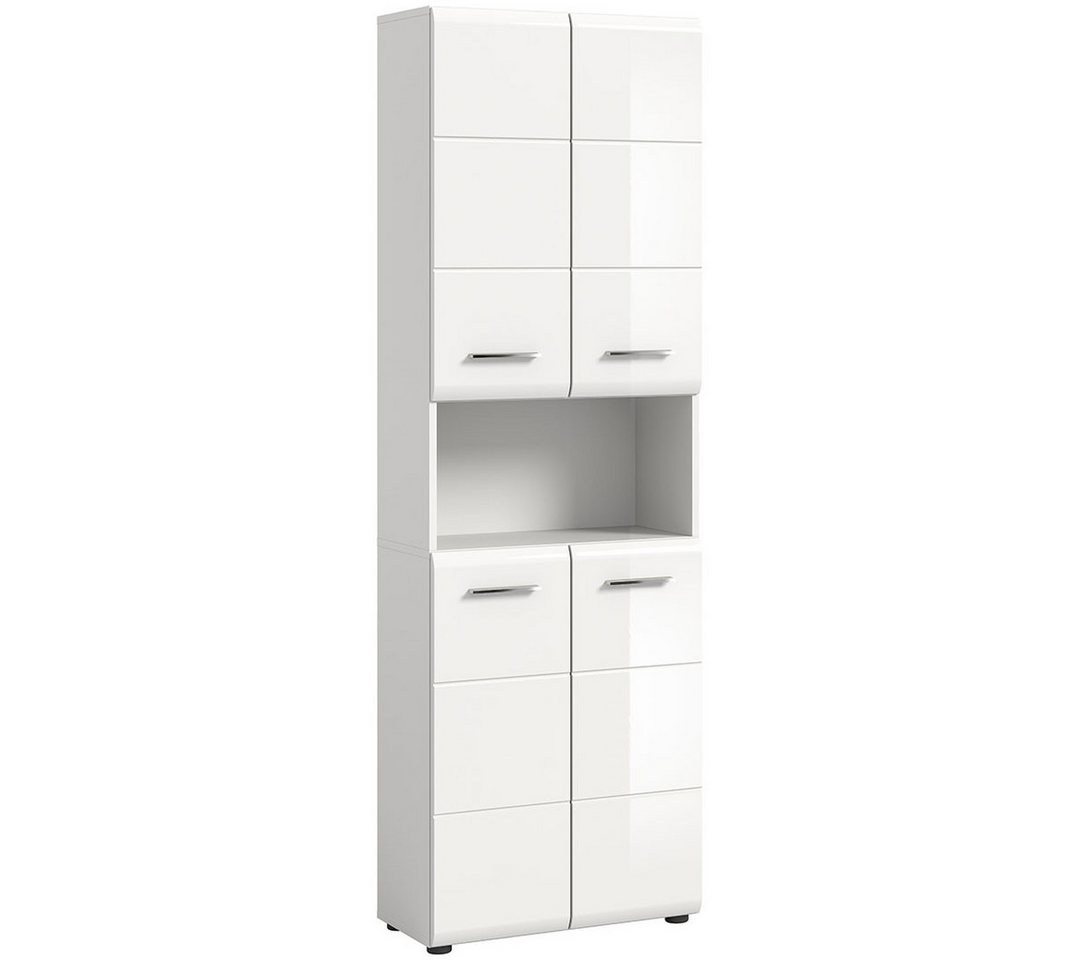 ebuy24 Badmöbel-Set Ice Hochschrank Bad 4 Türen 1 Fach weiß Hochglanz. ebuy24 Badmöbel-Set Ice Hochschrank Bad 4 Türen 1 Fach weiß Hochglanz. von ebuy24