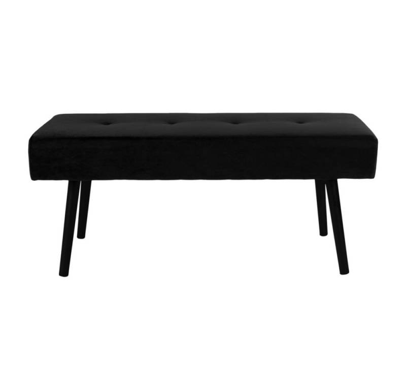 ebuy24 Bank Skube Sitzbank schwarz Velour, schwarze Beine. (1-St) von ebuy24