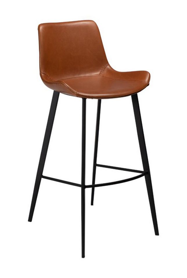 ebuy24 Barhocker 2er Set Hype Dan-Form Barhocker PU-Kunstleder hell von ebuy24