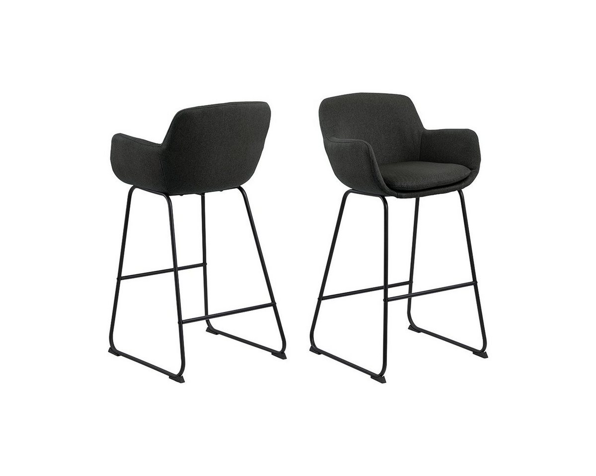 ebuy24 Barhocker 2er Set Lira Barhocker in dunkelgrau und schwarz p (2 St) ebuy24 Barhocker 2er Set Lira Barhocker in dunkelgrau und schwarz p (2 St) von ebuy24