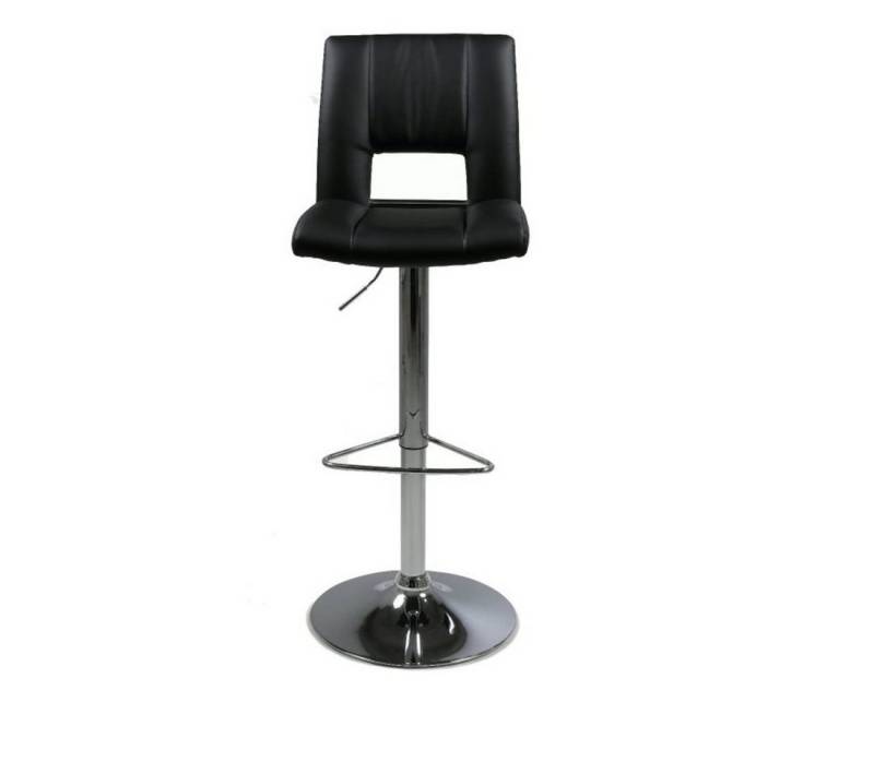 ebuy24 Barhocker 2er Set Syra Barhocker in schwarzen Kunstleder, mi von ebuy24