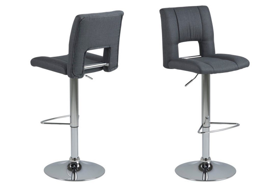 ebuy24 Barhocker 2er Set Sys Barhocker in dunkelgrau mit Gasdruckfe ebuy24 Barhocker 2er Set Sys Barhocker in dunkelgrau mit Gasdruckfe von ebuy24