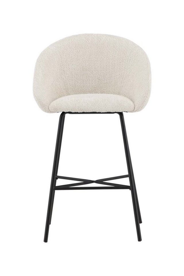 ebuy24 Barhocker 2er Set Velvet Barhocker weiß, schwarz. (2 St) von ebuy24