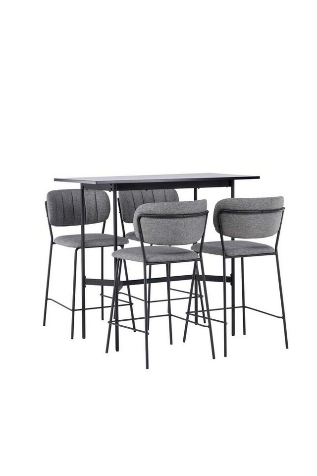 ebuy24 Barhocker Rax Barmöbelsett Bartisch schwarz und 4 bell von ebuy24