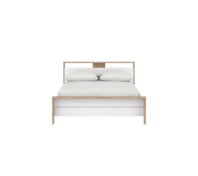 ebuy24 Bett Next Bett mit 1 Einlegeboden 140x200cm weiß Hochgl von ebuy24