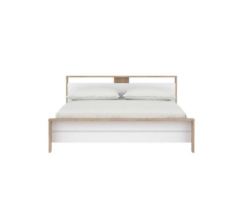 ebuy24 Bett Next Bett mit 1 Einlegeboden 180x200cm weiß Hochgl von ebuy24