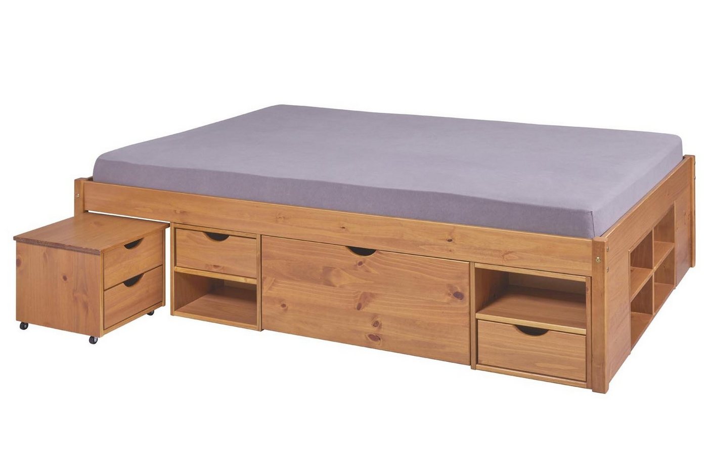 ebuy24 Bett Till Bett 140x200cm braun. von ebuy24