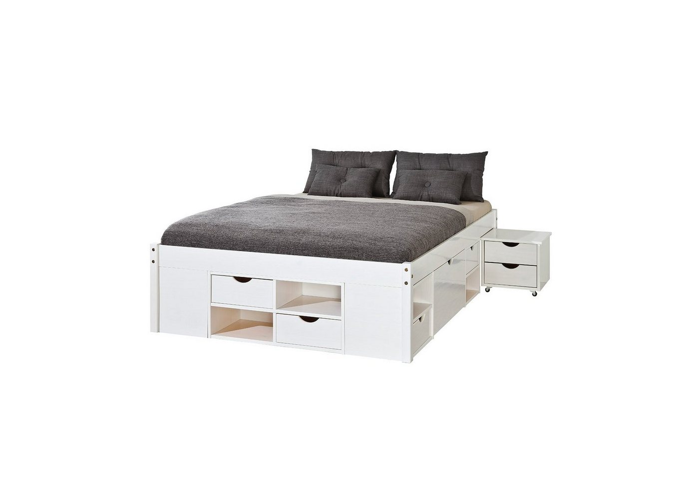 ebuy24 Bett Till Doppelbett 180x200 cm einschl. 2 Lattenroste, (1-tlg) von ebuy24