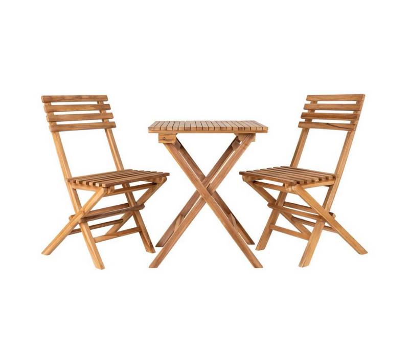 ebuy24 Bistrotisch Cuenca Café-Set Set mit Tisch und 2 Stühlen Garten von ebuy24