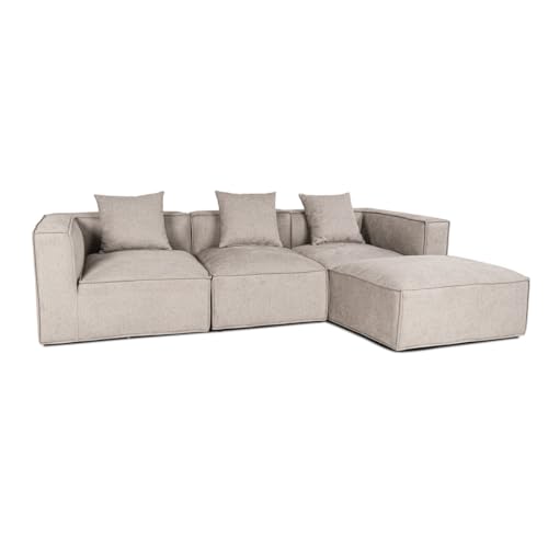 ebuy24 Box Sofa (Grau, Chaiselongsofa) von ebuy24