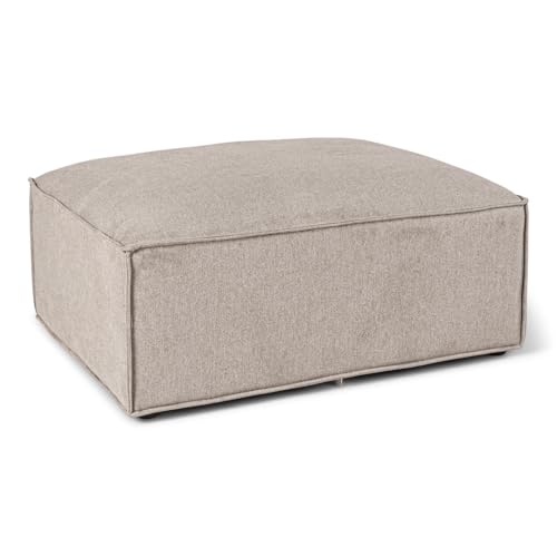 ebuy24 Box Sofa (Grau, Pouf) von ebuy24