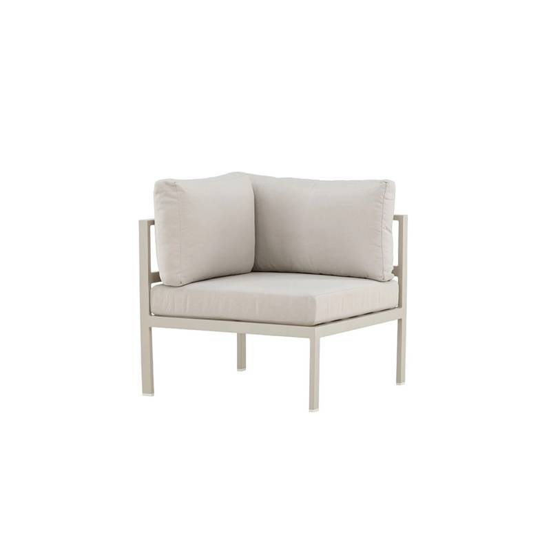 ebuy24 Copacabana Gartensofa Eckteil Beige Sitzhöhe cm 30 Sitzbreite cm 70 Sitztiefe cm 74 von ebuy24