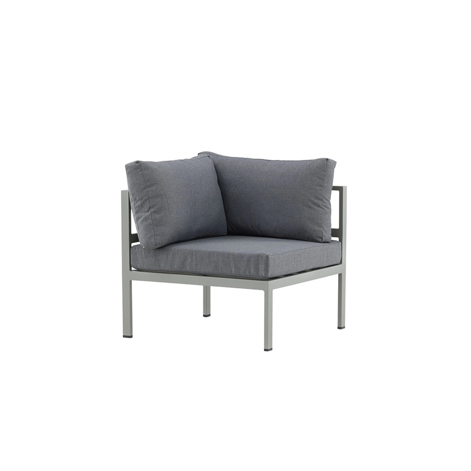 ebuy24 Copacabana Gartensofa Eckteil Khaki Sitzhöhe cm 30 Sitzbreite cm 70 Sitztiefe cm 74 von ebuy24