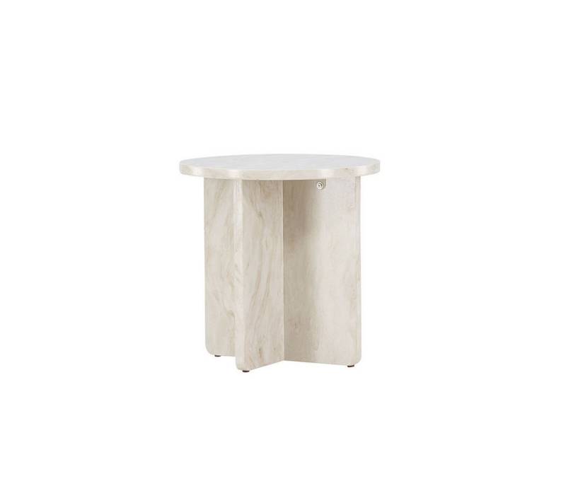 ebuy24 Couchtisch Ålesund Ecktisch Ø50 cm beige. von ebuy24