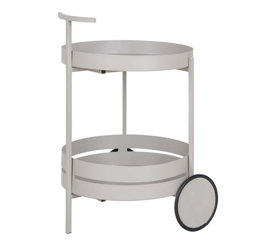 ebuy24 Couchtisch Beja Barwagen 2 Ablagen grau. von ebuy24