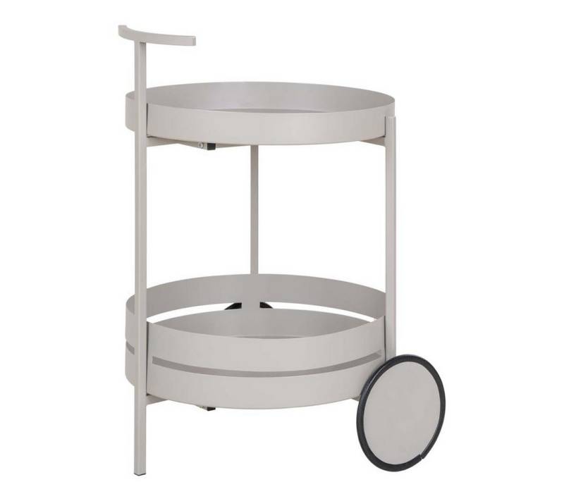 ebuy24 Couchtisch Beja Barwagen 2 Ablagen grau. von ebuy24