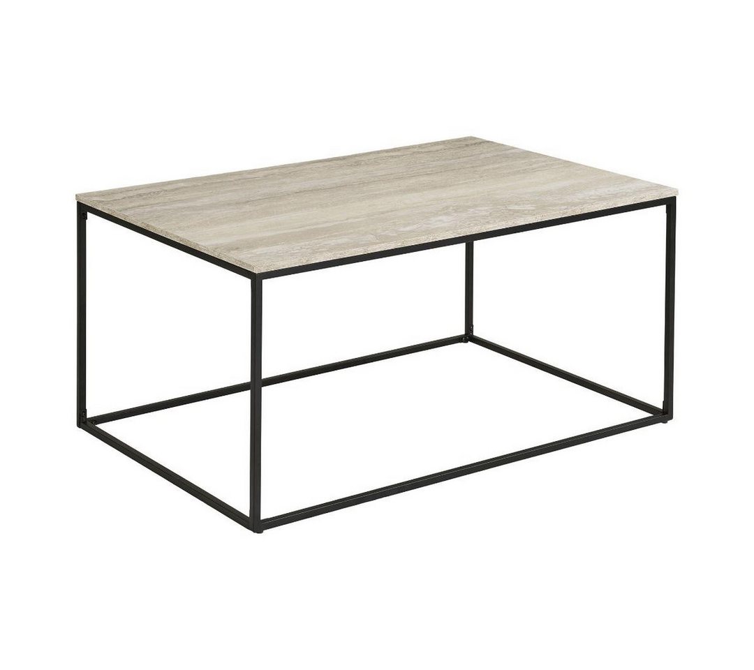 ebuy24 Couchtisch Hanne Couchtisch Travertin Dekor beige. von ebuy24
