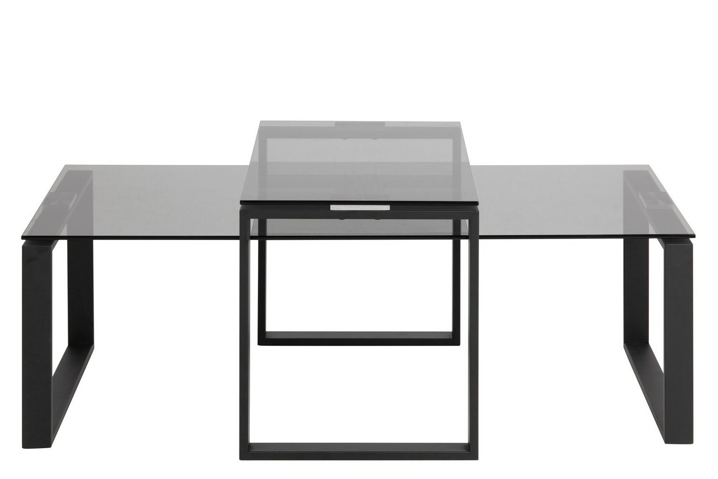 ebuy24 Couchtisch Kate Couchtisch Set Rauchfarbenes Glas und Metall (1-St) ebuy24 Couchtisch Kate Couchtisch Set Rauchfarbenes Glas und Metall (1-St) von ebuy24