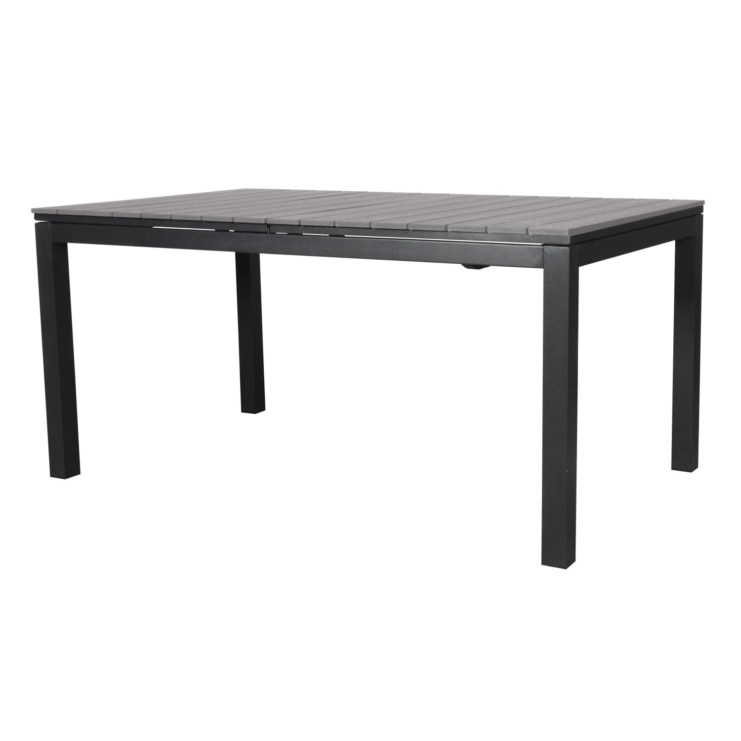 ebuy24 Dory Gartentisch mit 2 Zusatzplatten L 160x260 cm Schwarz Grau ebuy24 Dory Gartentisch mit 2 Zusatzplatten L 160x260 cm Schwarz Grau von ebuy24