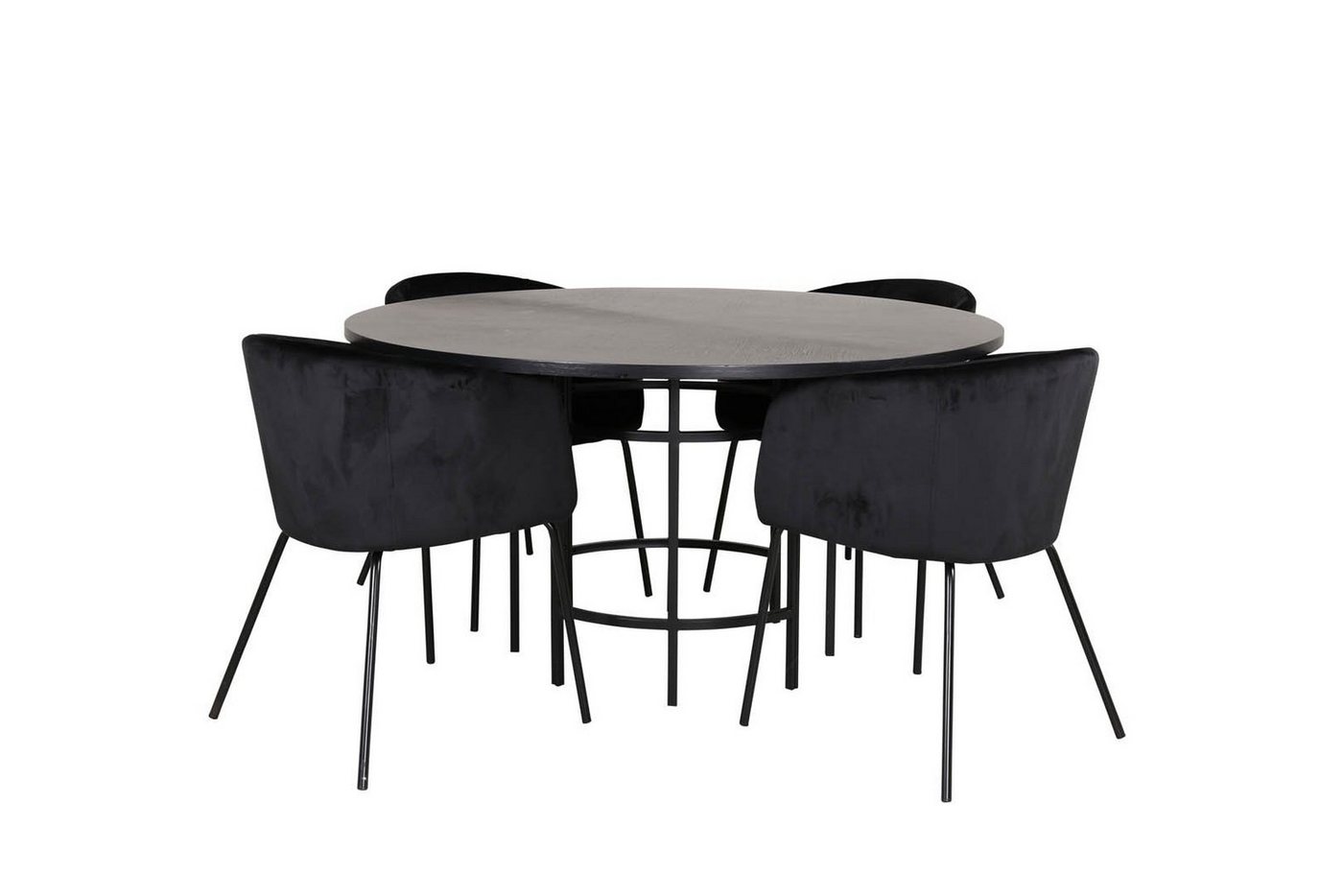 ebuy24 Essgruppe Copenhagen Essgruppe Esstisch braun und 4 Berit Es, (5-tlg) von ebuy24