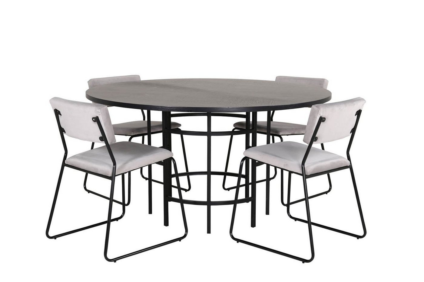 ebuy24 Essgruppe Copenhagen Essgruppe Esstisch braun und 4 Kenth Es, (5-tlg) von ebuy24